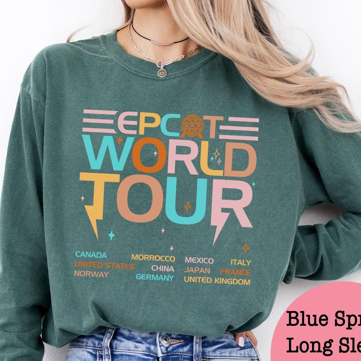 Epcot World Tour 2024 Shirt Disney World Showcase Tee