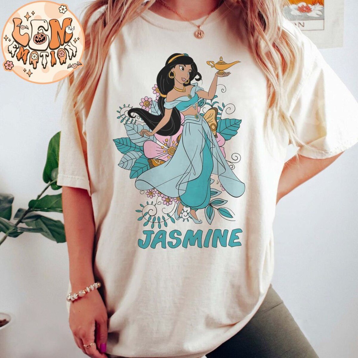 Princess Jasmine Shirt Vintage Disney Comfort Colors Aladdin Top