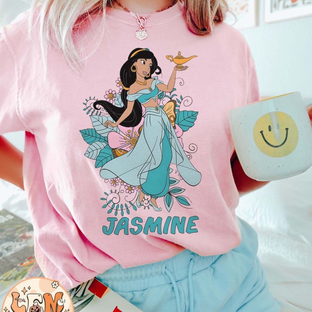 Princess Jasmine Shirt Vintage Disney Comfort Colors Aladdin Top
