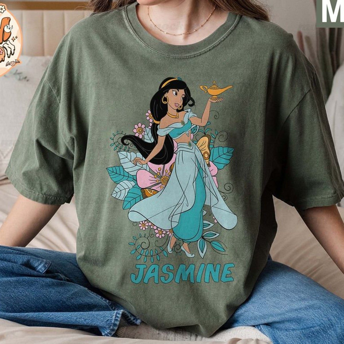 Princess Jasmine Shirt Vintage Disney Comfort Colors Aladdin Top