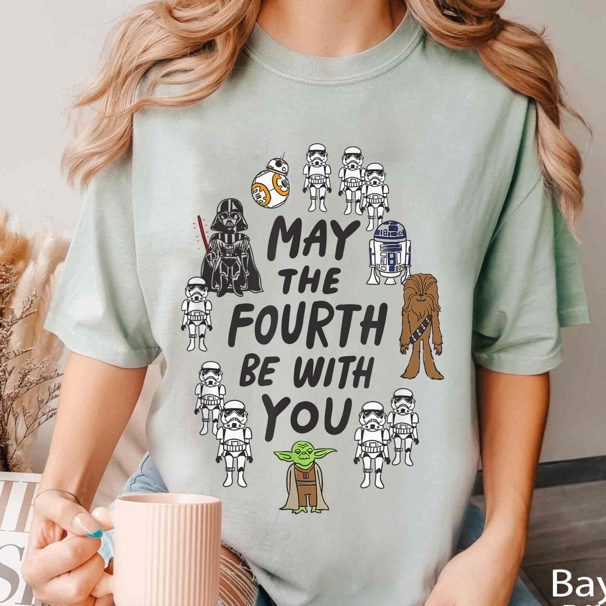 Star Wars Doodle Characters Shirt May The Fourth Be With You 2025