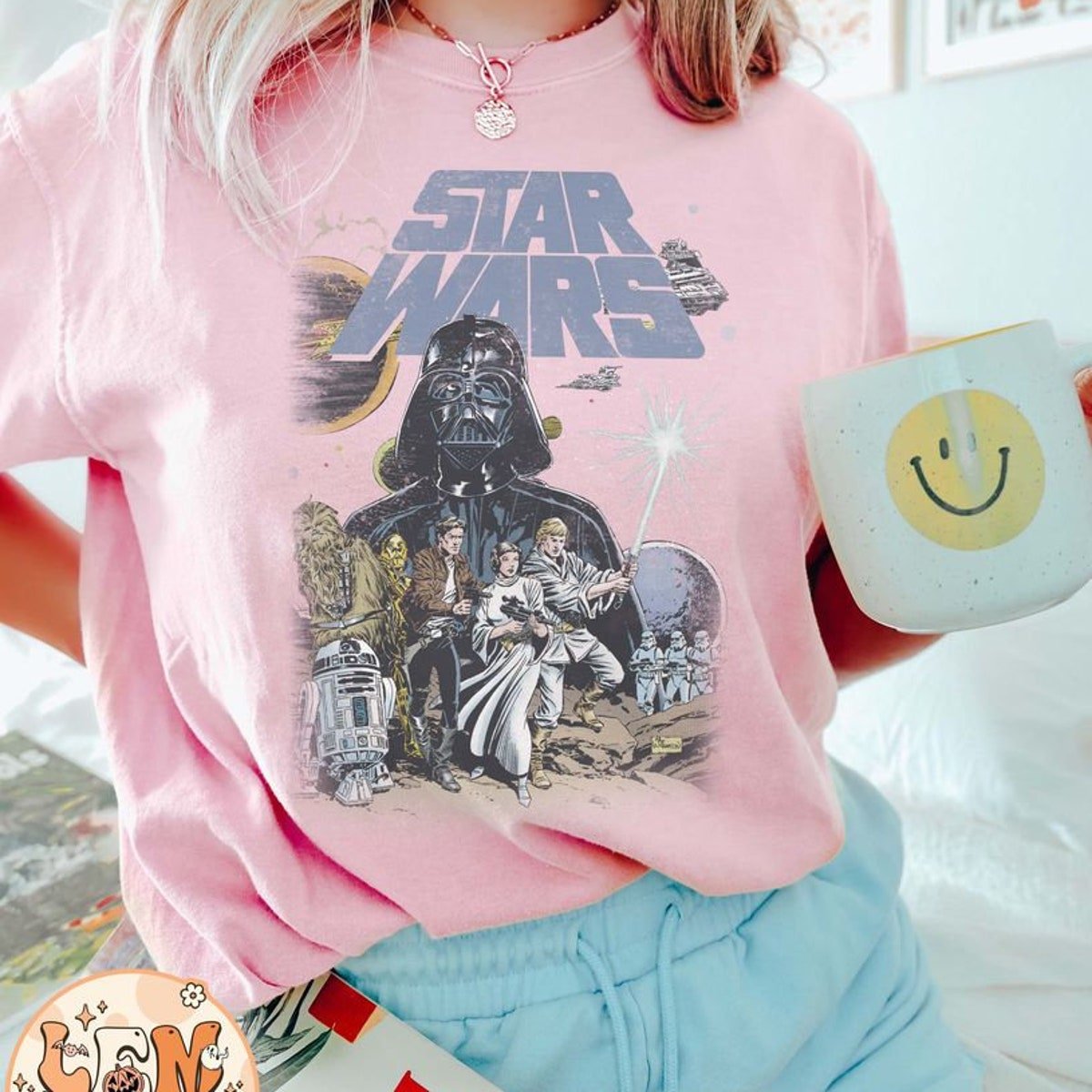Vintage Star Wars Shirt Disney Retro Comfort Colors Tee
