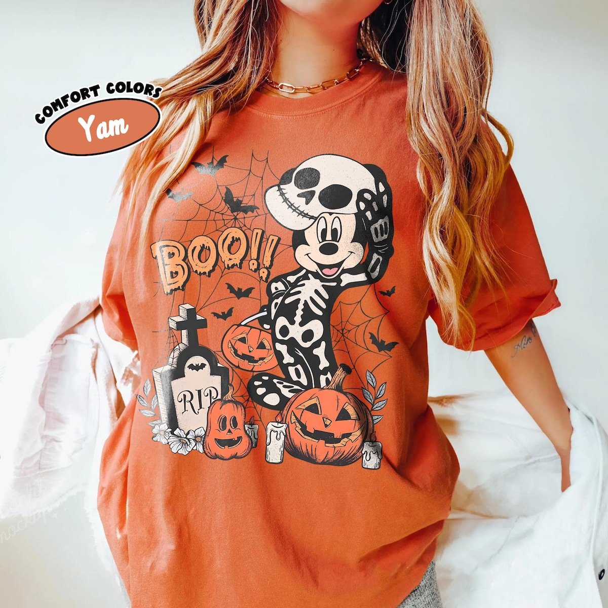 Comfort Color Boo Mickey Halloween Shirt Disney Trip 2025