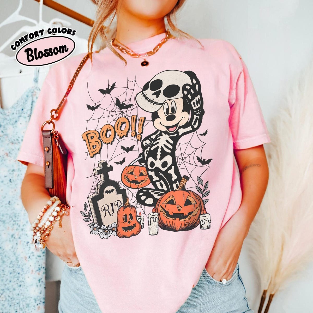 Comfort Color Boo Mickey Halloween Shirt Disney Trip 2025