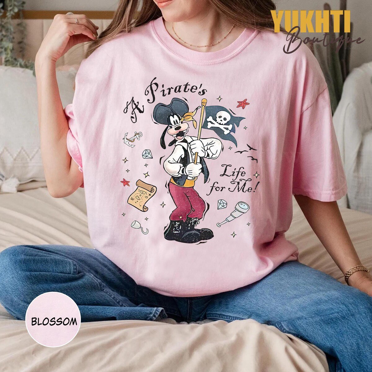 Comfort Colors Disney Pirates Cruise T-shirt Mickey & Friends