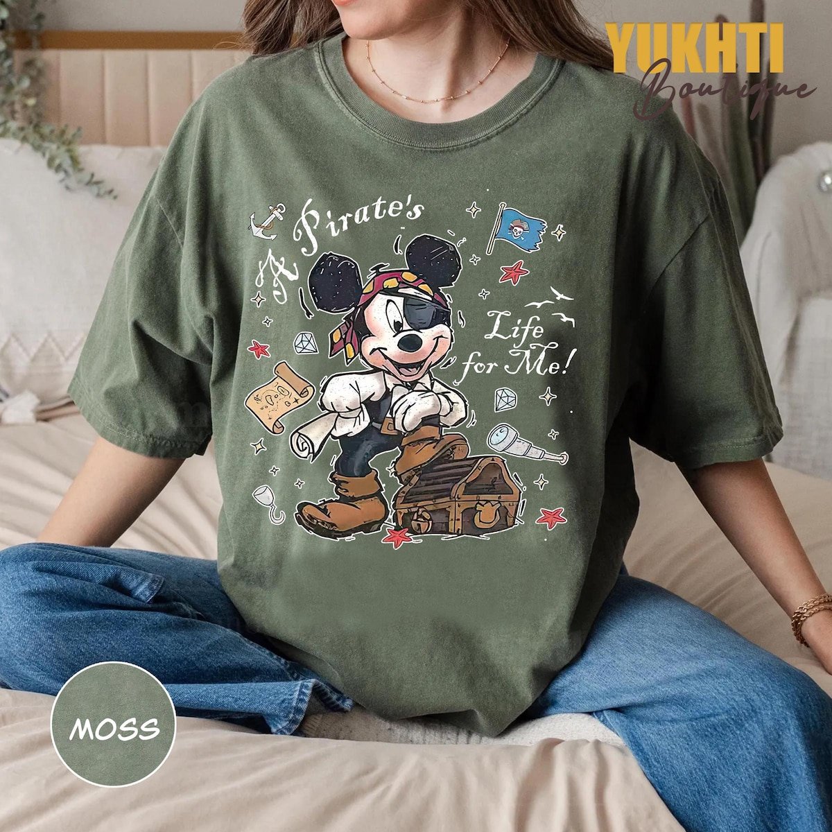 Comfort Colors Disney Pirates Cruise T-shirt Mickey & Friends