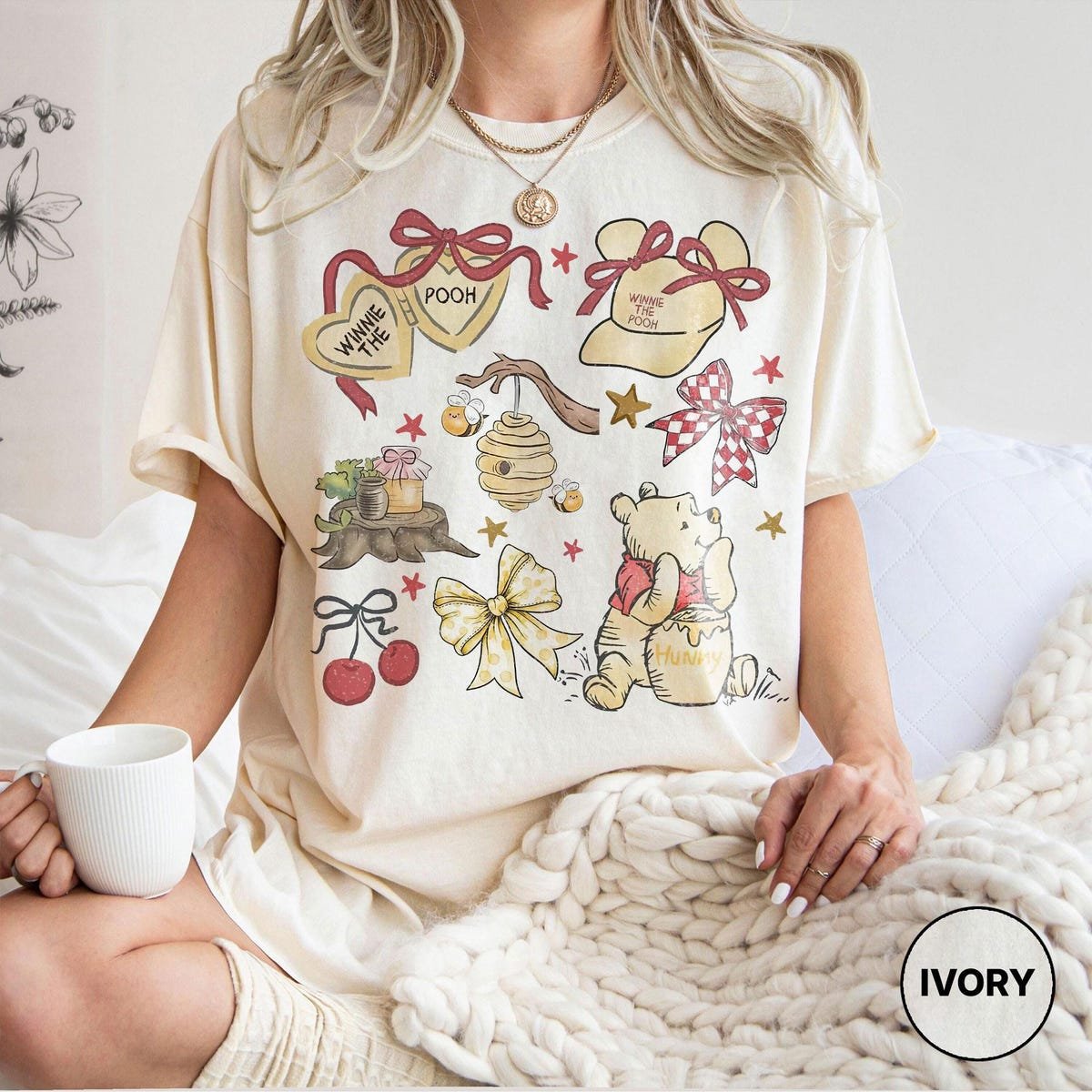 Comfort Colors Pooh Bear Retro Shirt Disney Family Trip 2025 Tee