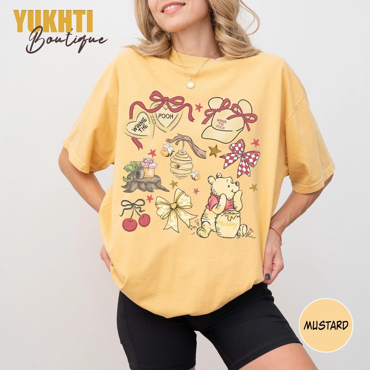 Comfort Colors Pooh Bear Retro Shirt Disney Family Trip 2025 Tee