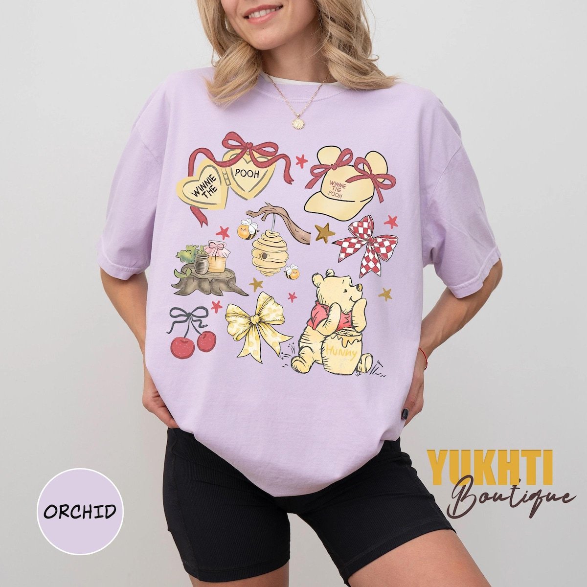 Comfort Colors Pooh Bear Retro Shirt Disney Family Trip 2025 Tee