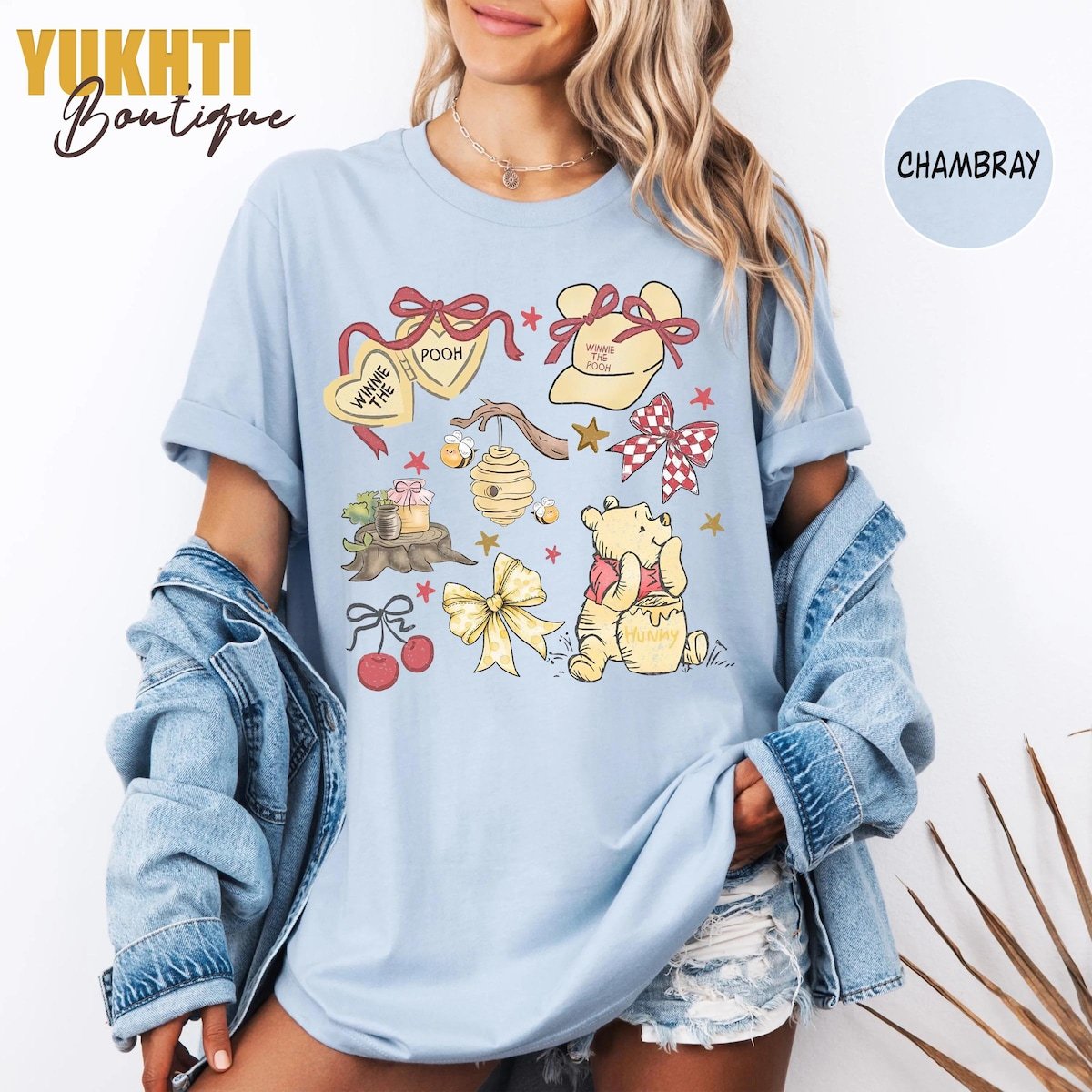 Comfort Colors Pooh Bear Retro Shirt Disney Family Trip 2025 Tee