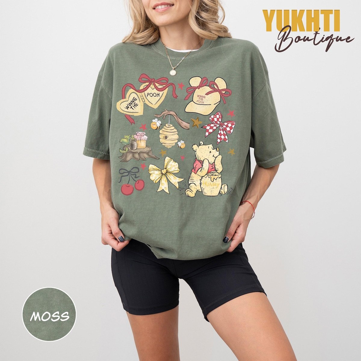 Comfort Colors Pooh Bear Retro Shirt Disney Family Trip 2025 Tee