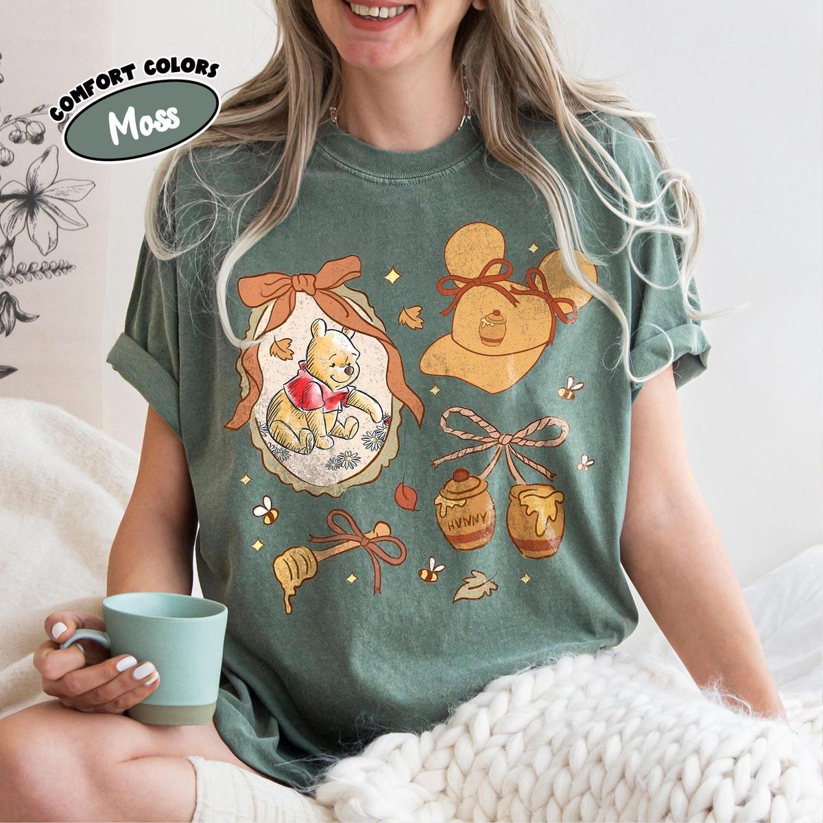 Comfort Colors Winnie The Pooh Fall Shirt Disney Family Trip 2025