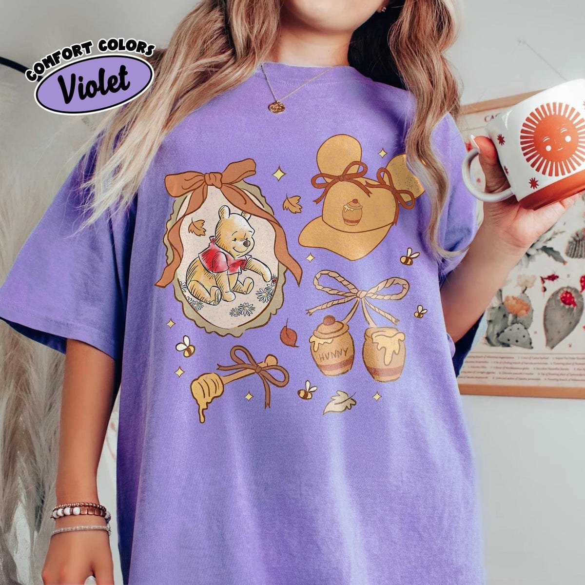Comfort Colors Winnie The Pooh Fall Shirt Disney Family Trip 2025
