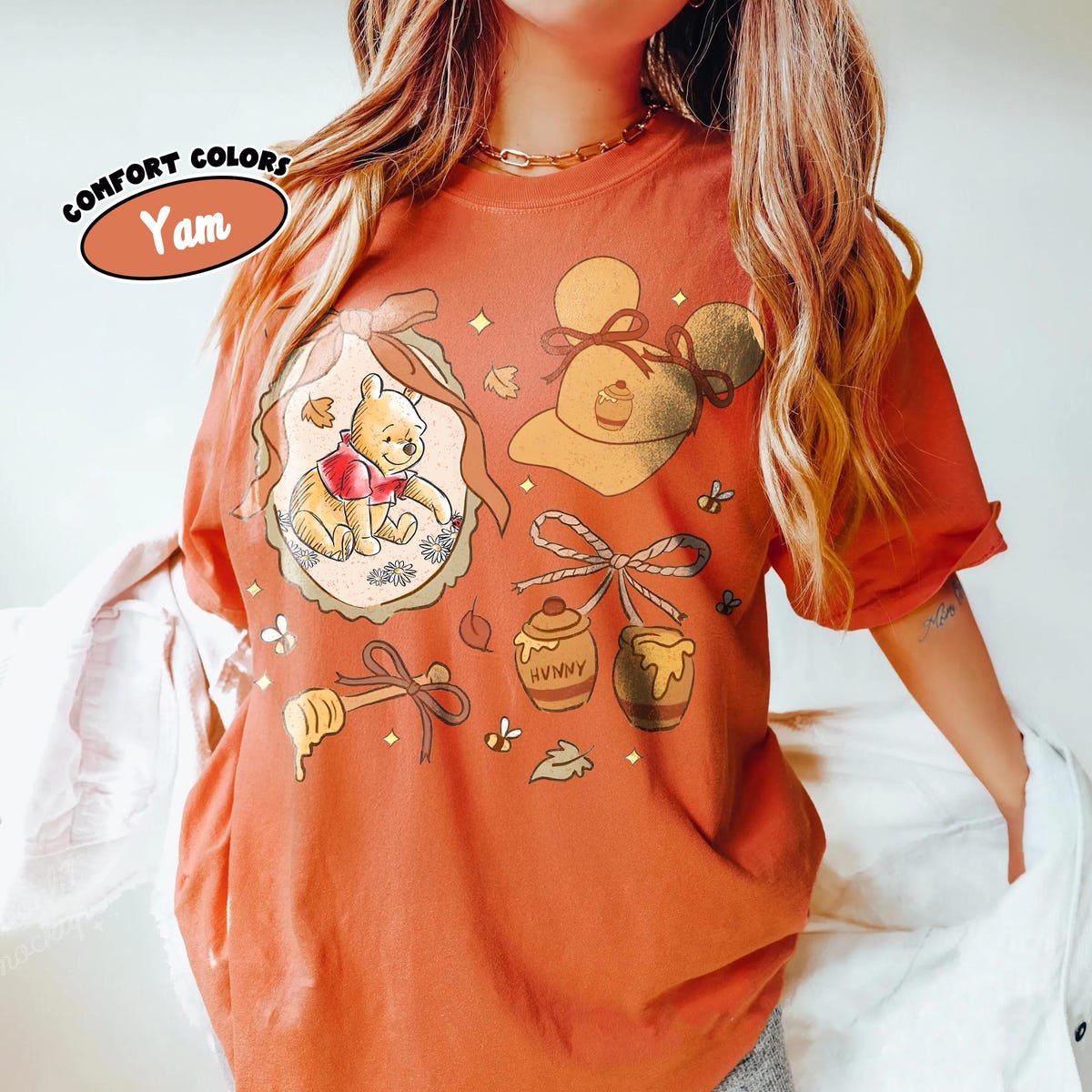 Comfort Colors Winnie The Pooh Fall Shirt Disney Family Trip 2025