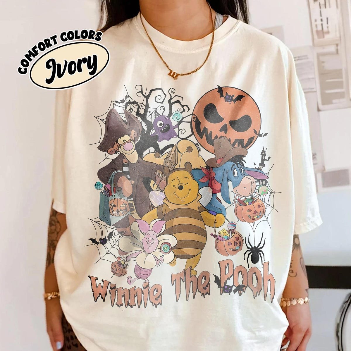Comfort Colors Winnie the Pooh Halloween Shirt Disney Trip Tee