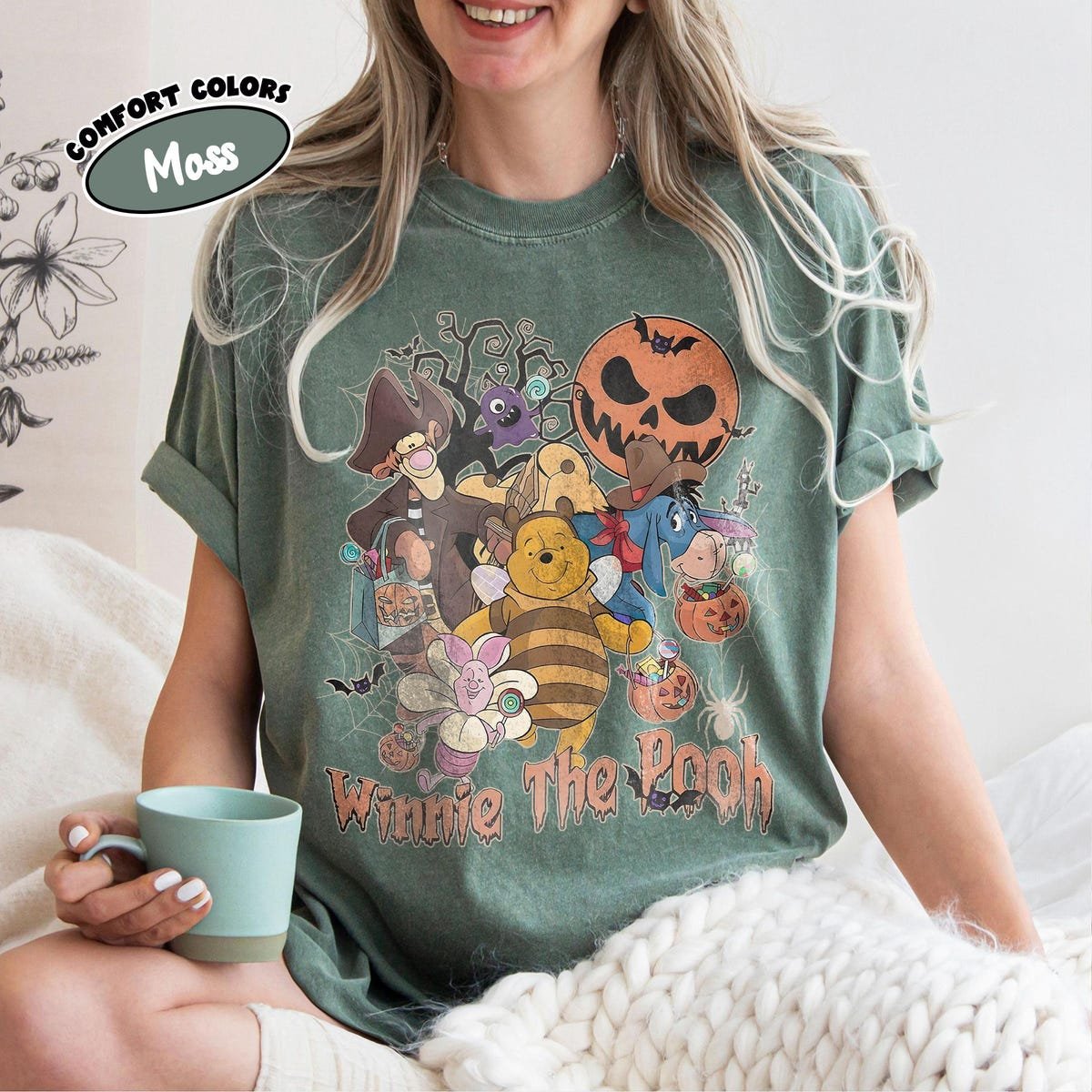Comfort Colors Winnie the Pooh Halloween Shirt Disney Trip Tee