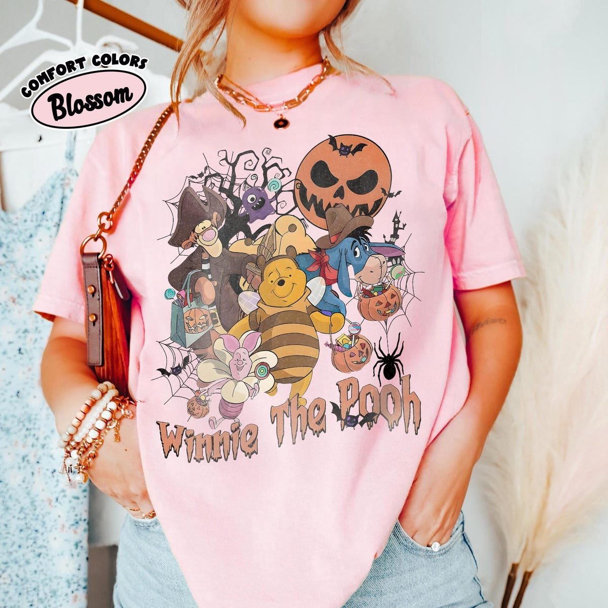 Comfort Colors Winnie the Pooh Halloween Shirt Disney Trip Tee