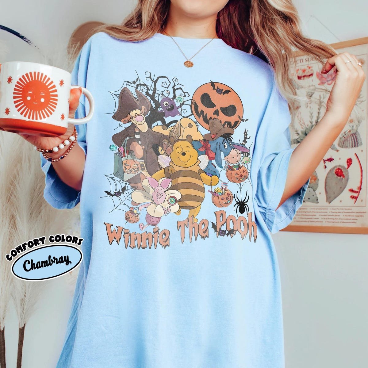 Comfort Colors Winnie the Pooh Halloween Shirt Disney Trip Tee