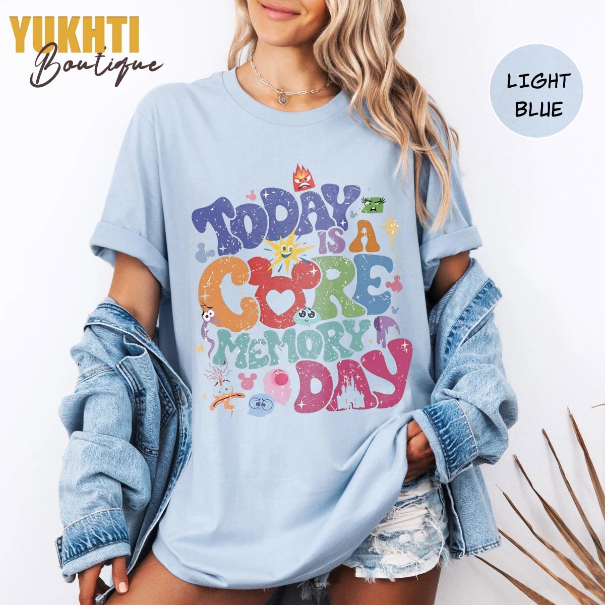 Core Memory Day Disney Shirt Retro Pixar Vacation Tee