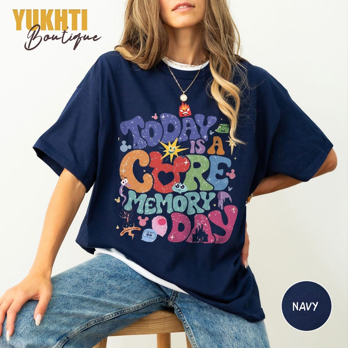 Core Memory Day Disney Shirt Retro Pixar Vacation Tee