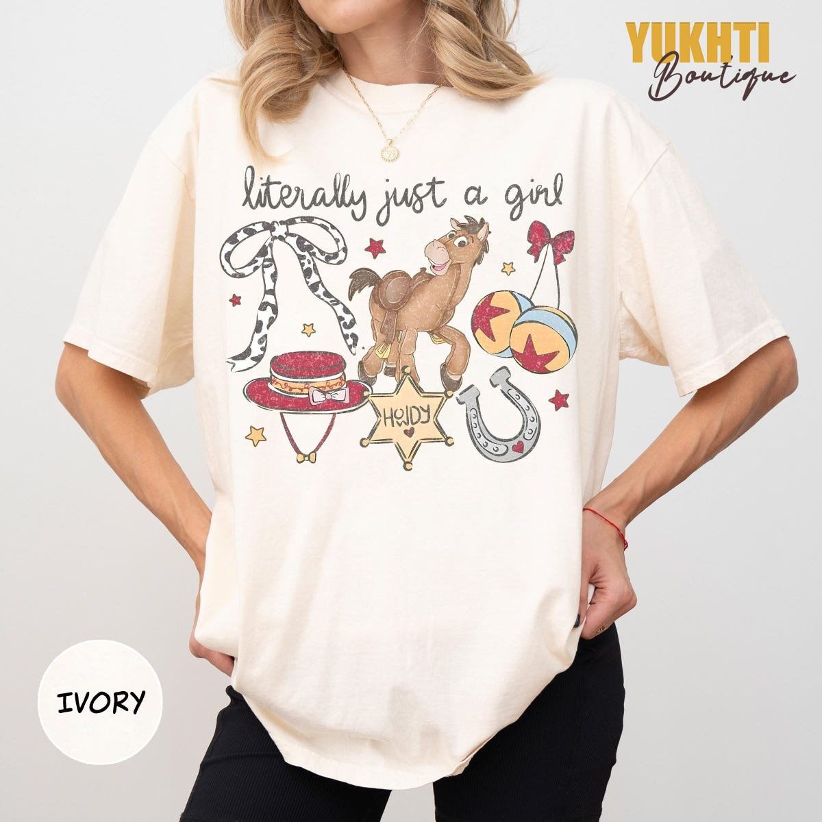 Cowgirl Jessie Horse Shirt Toy Story Inspired Western Tee