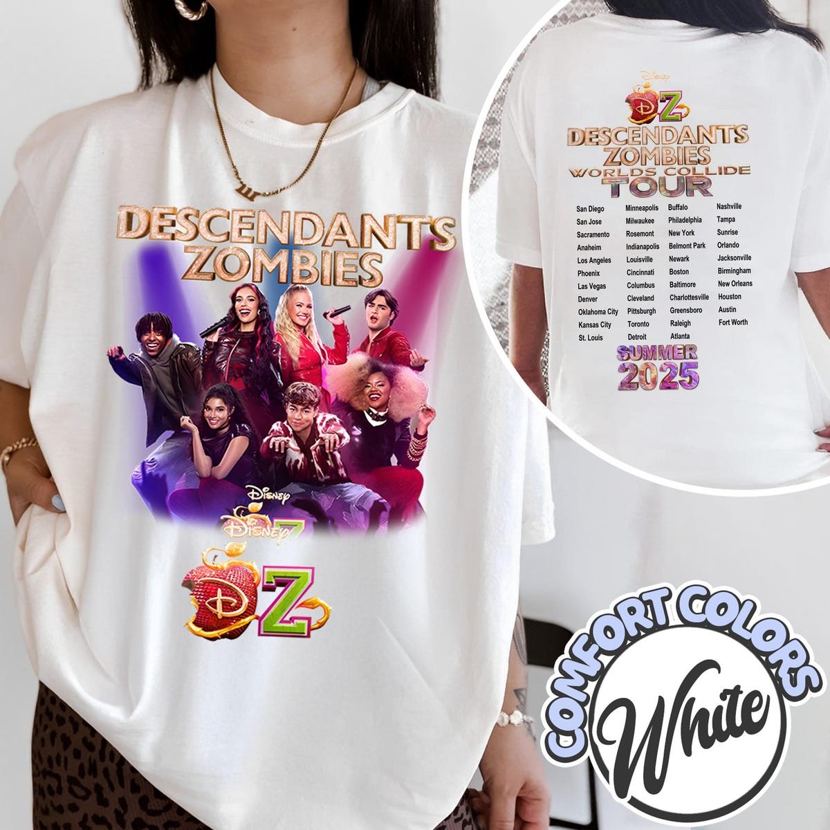 Descendants Zombies World Tour Shirt Disney Concert Summer Tee