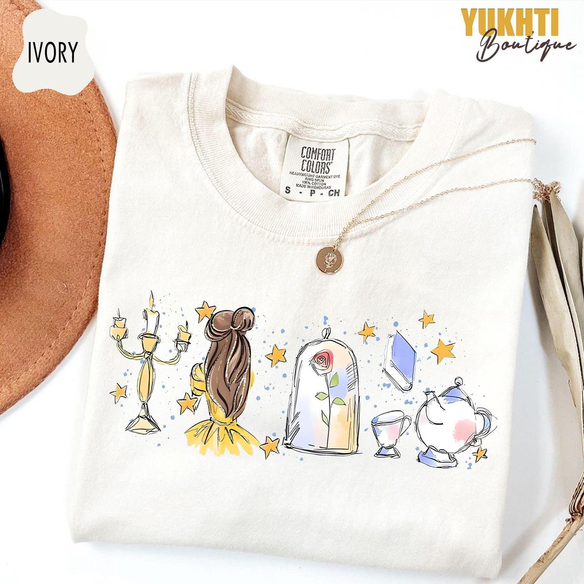 Disney Belle Princess Tee Beauty and the Beast Shirt Girls Trip