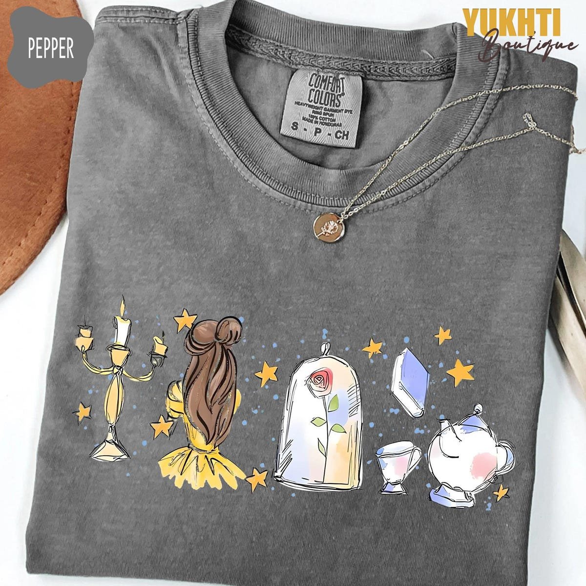Disney Belle Princess Tee Beauty and the Beast Shirt Girls Trip
