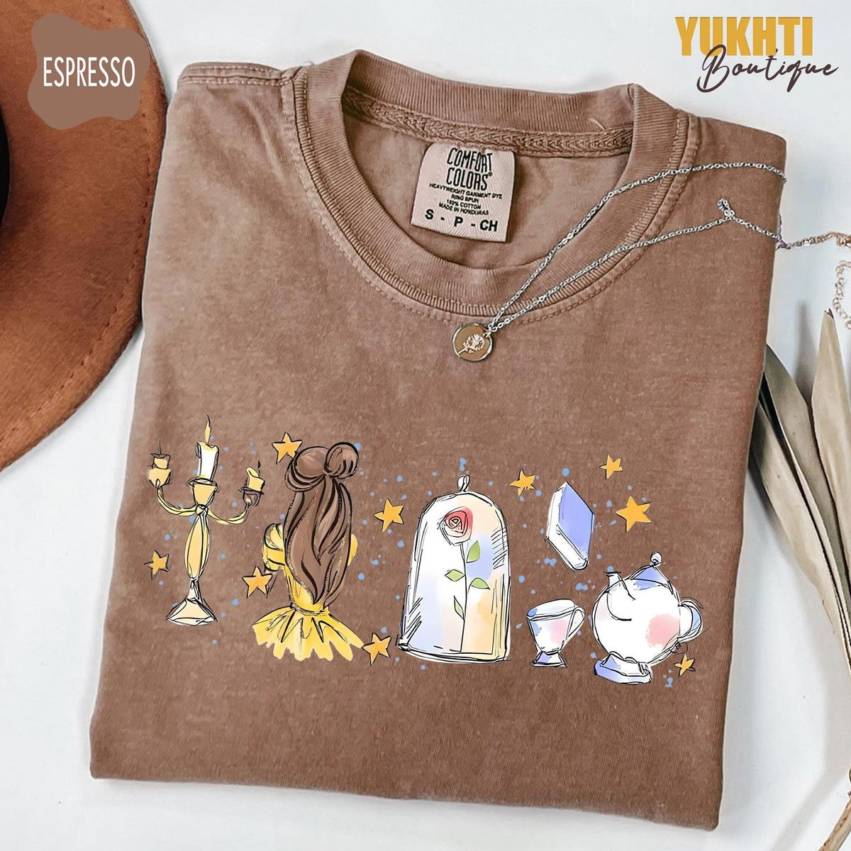 Disney Belle Princess Tee Beauty and the Beast Shirt Girls Trip