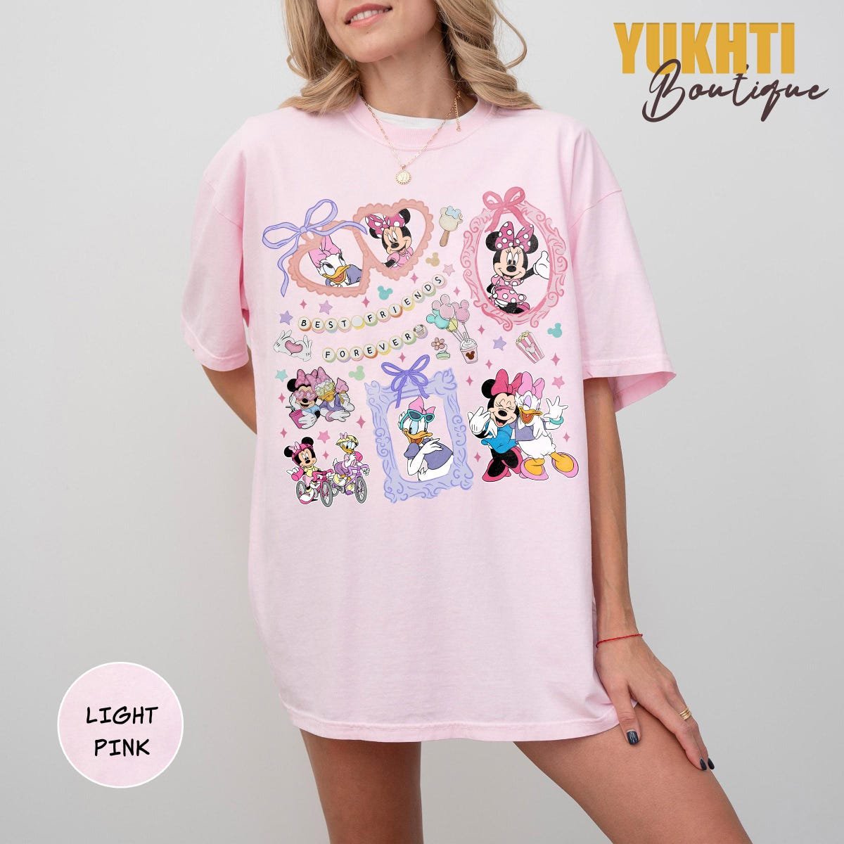 Disney Bestie Shirt Minnie Daisy Coquette Bows Matching Trip Tee