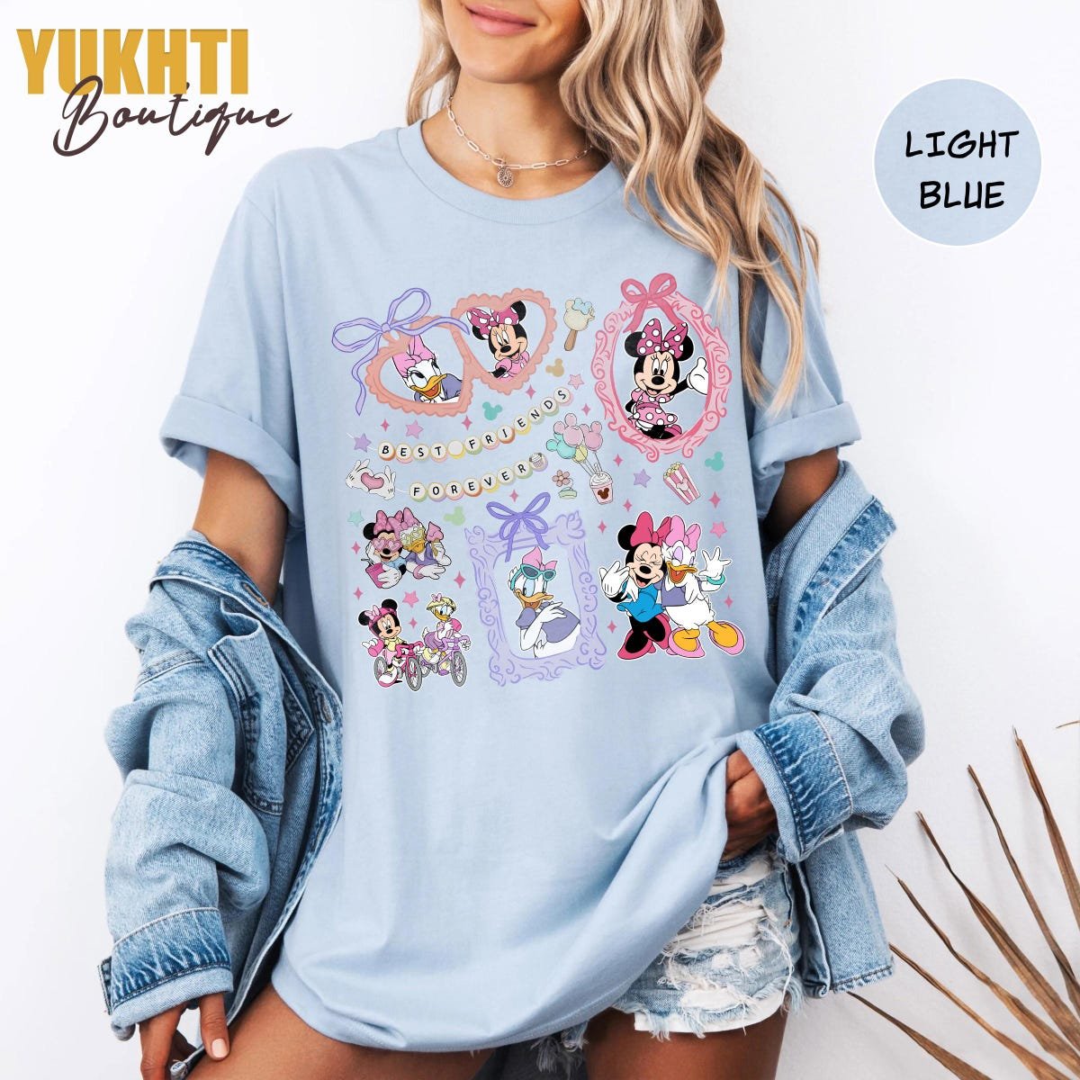 Disney Bestie Shirt Minnie Daisy Coquette Bows Matching Trip Tee