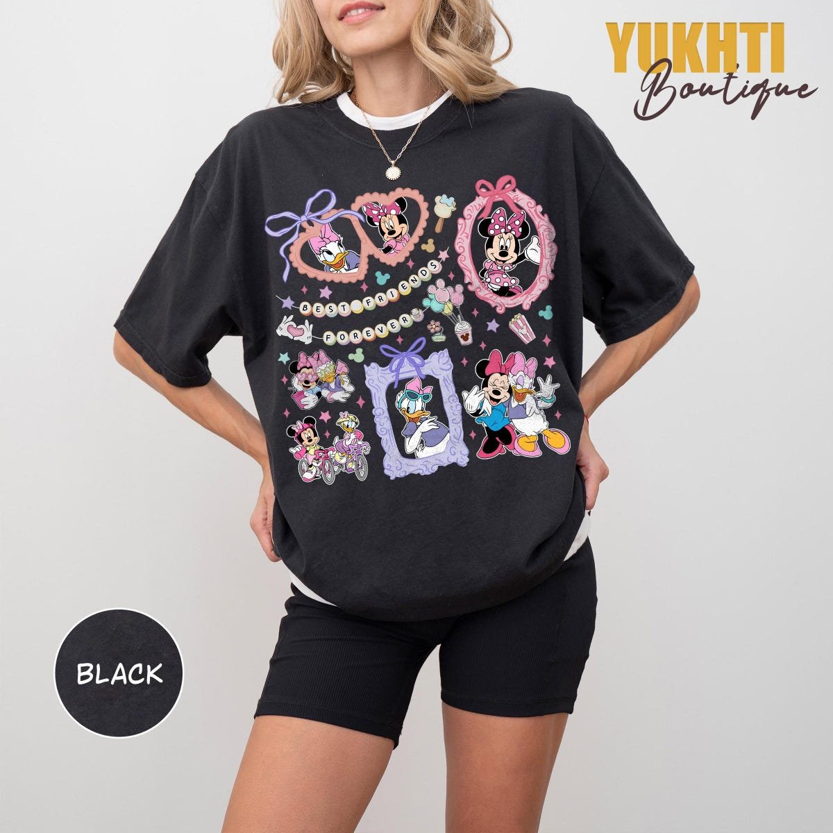 Disney Bestie Shirt Minnie Daisy Coquette Bows Matching Trip Tee