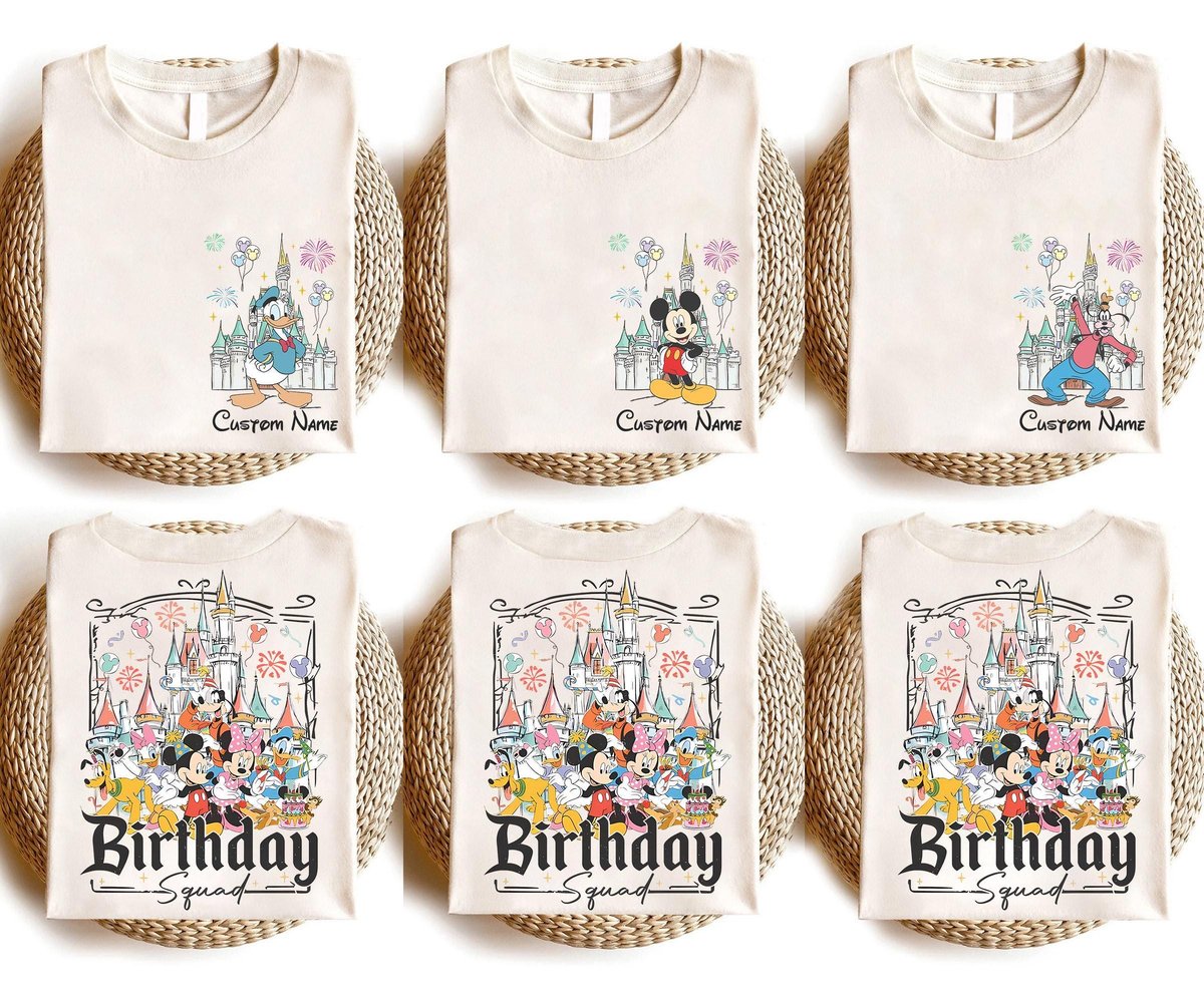 Disney Birthday Shirts Personalized Kids Family Trip