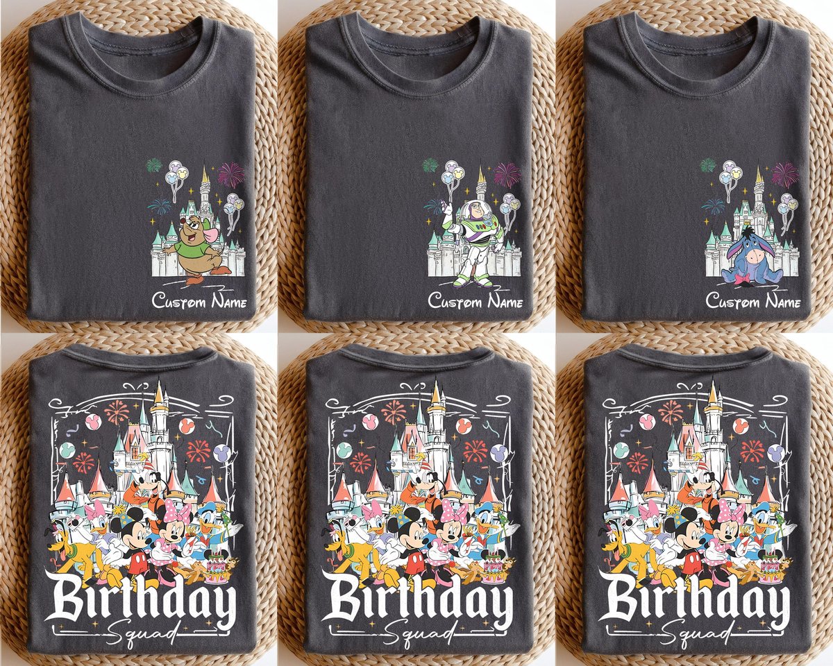 Disney Birthday Shirts Personalized Kids Family Trip