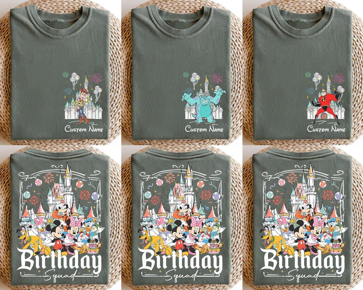 Disney Birthday Shirts Personalized Kids Family Trip