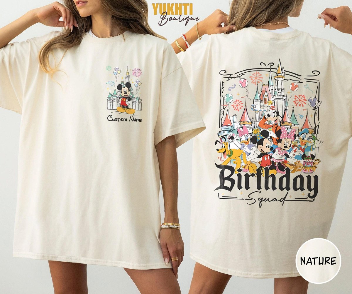 Disney Birthday Shirts Personalized Kids Family Trip