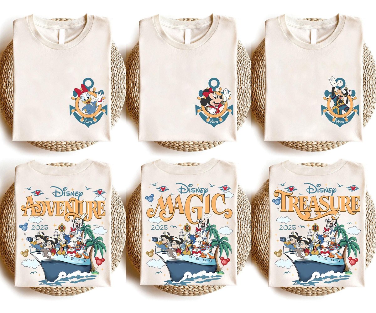 Disney Cruise Family Shirts Personalized Vintage Matching 2025 Vacation