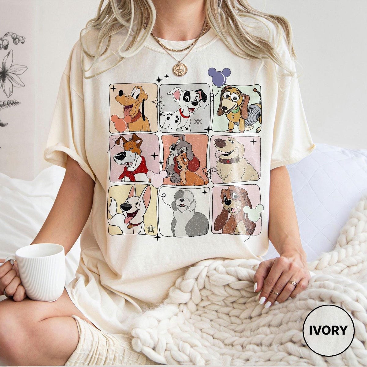 Disney Dogs Shirt Cute Gift Tee for Disneyland Trip 2025