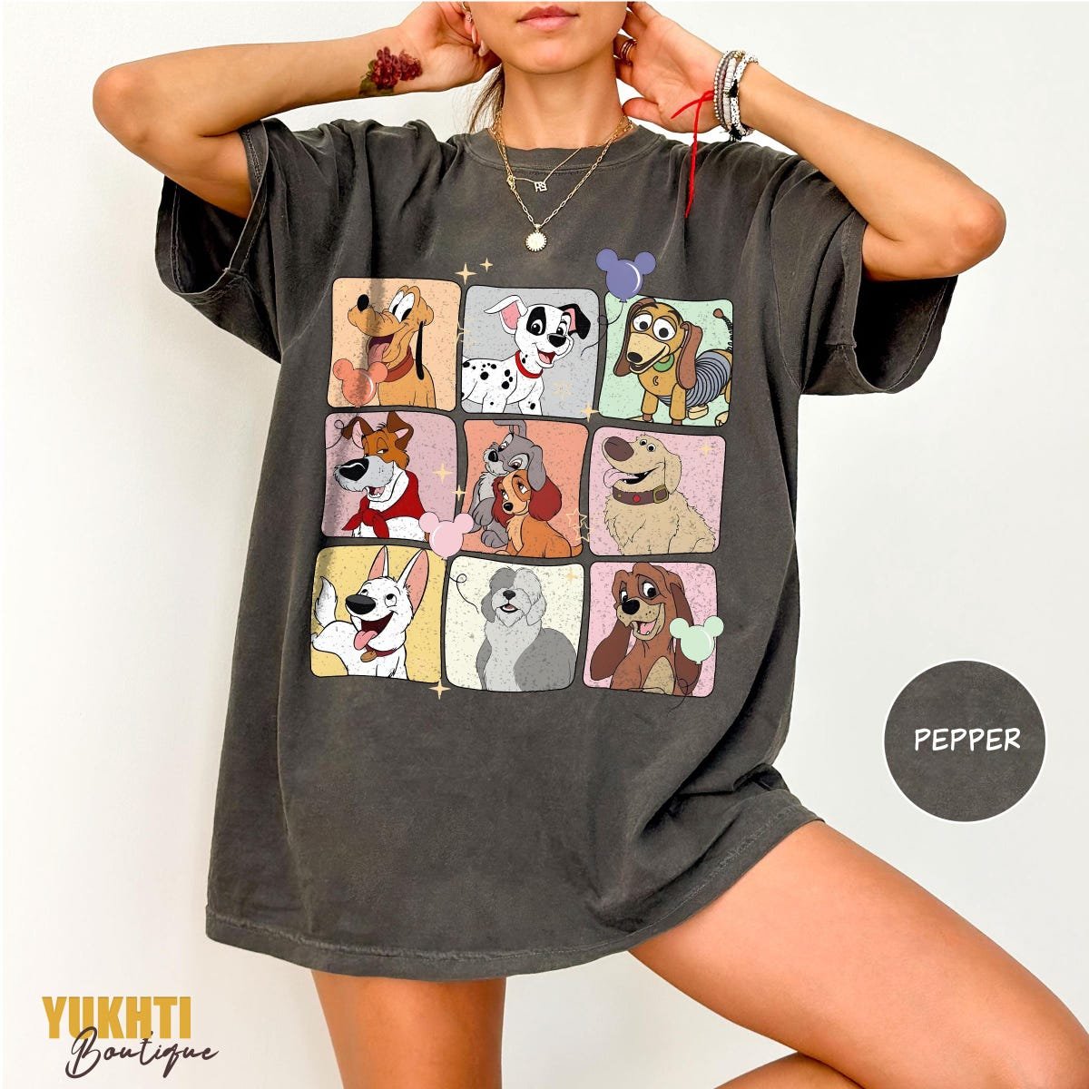 Disney Dogs Shirt Cute Gift Tee for Disneyland Trip 2025