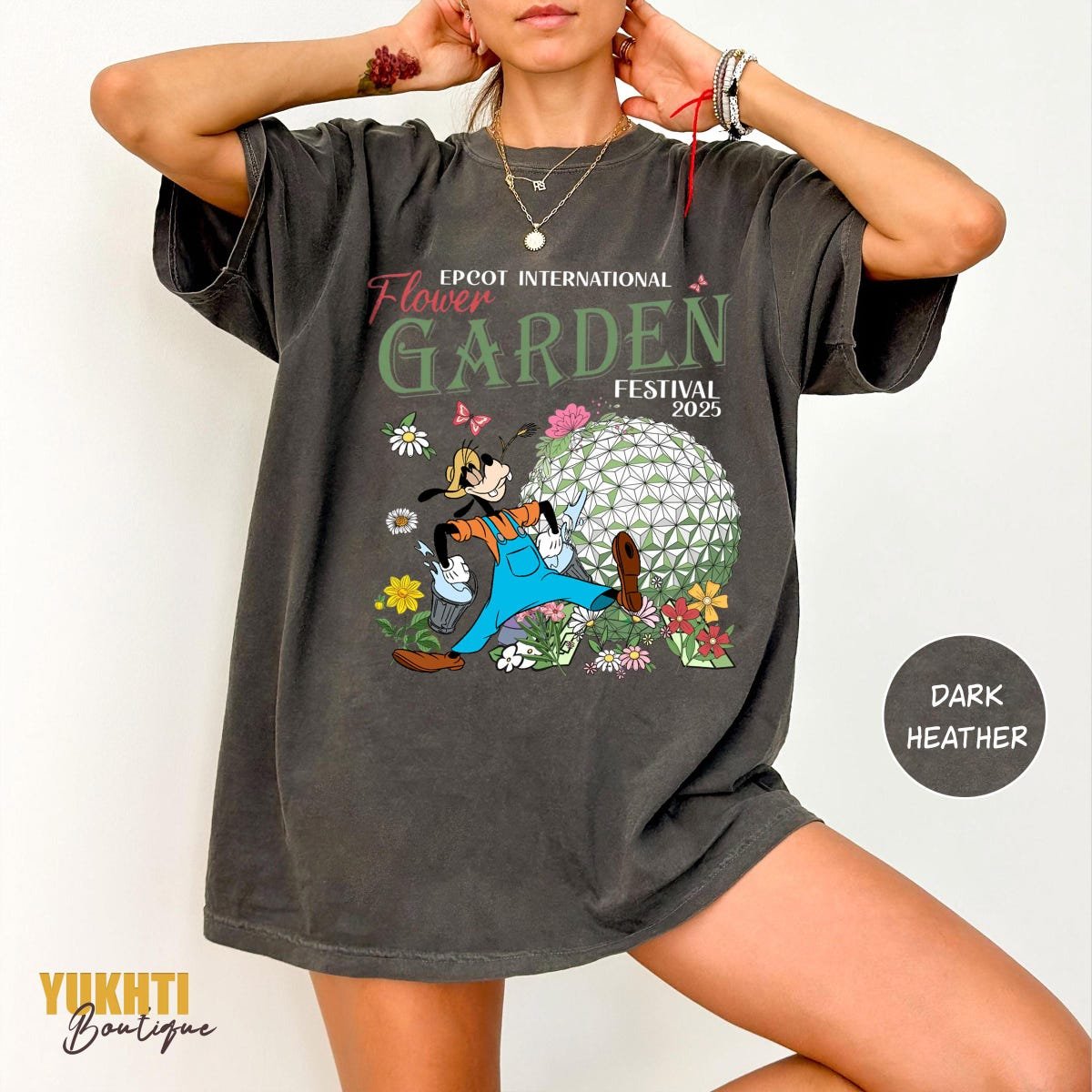 Disney Epcot Flower Garden Festival 2025 Shirts Mickey Figment Tees