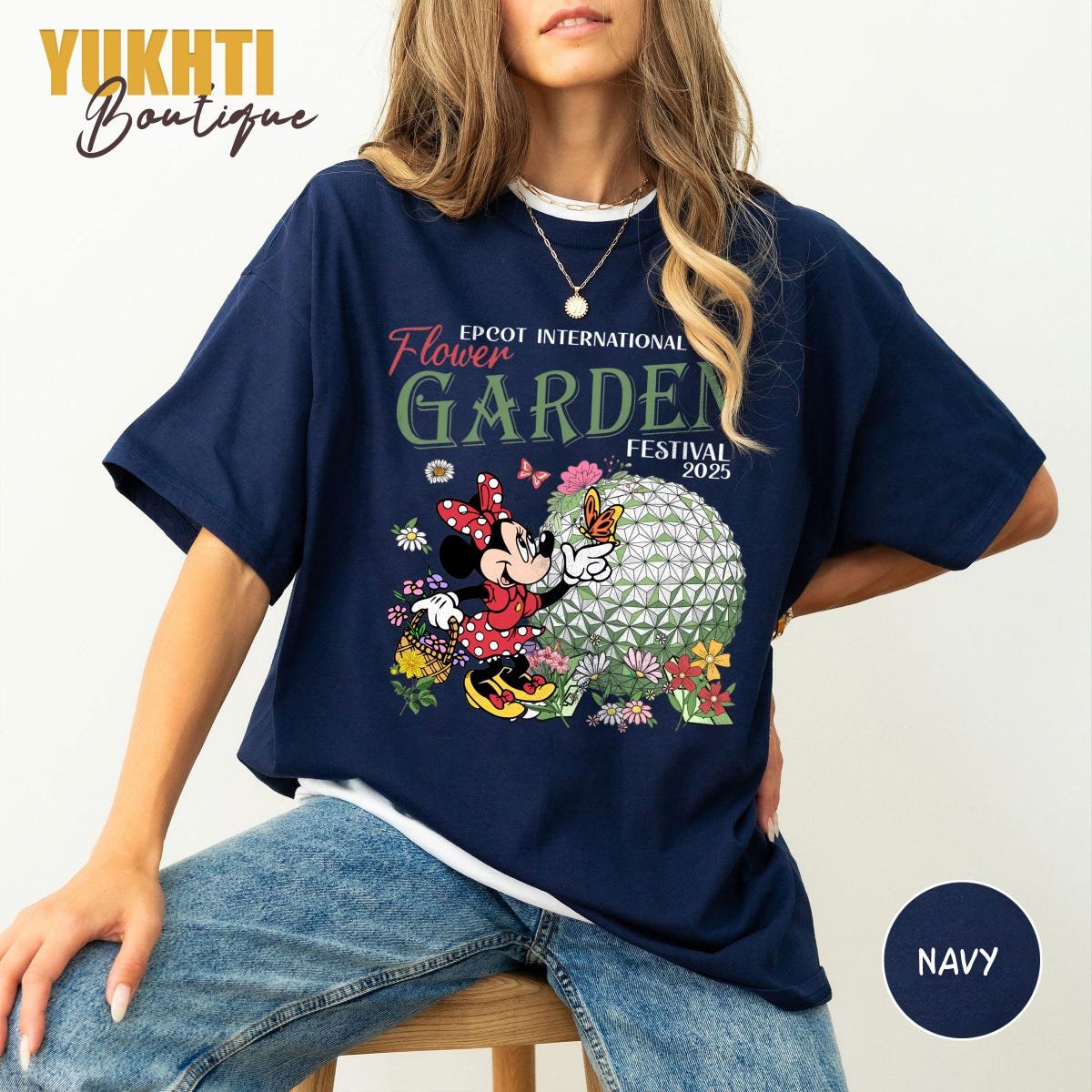 Disney Epcot Flower Garden Festival 2025 Shirts Mickey Figment Tees