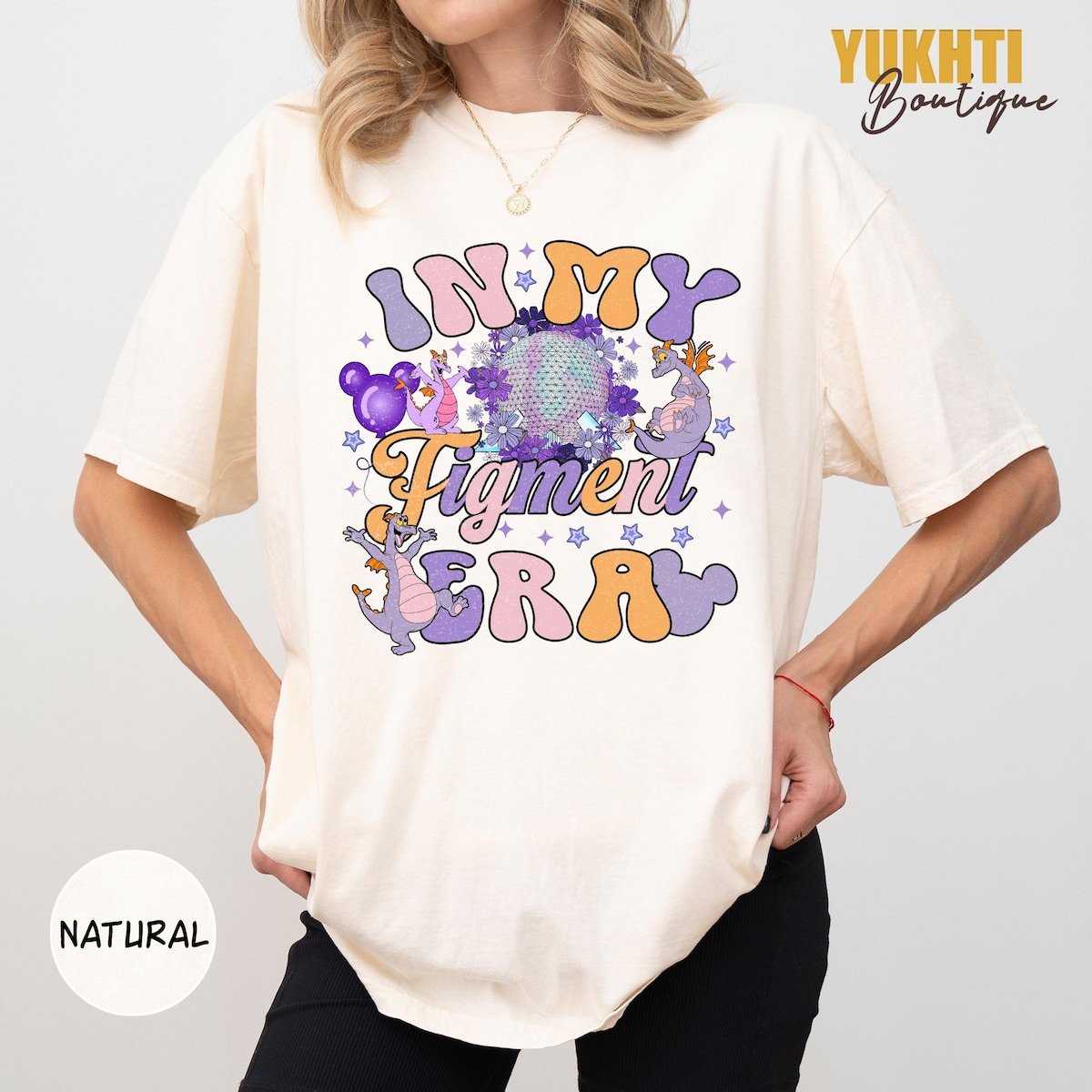 Disney Figment Epcot Shirt Nostalgic Dragon Tee for Disney Park Fans