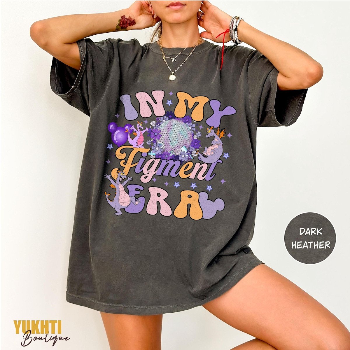 Disney Figment Epcot Shirt Nostalgic Dragon Tee for Disney Park Fans