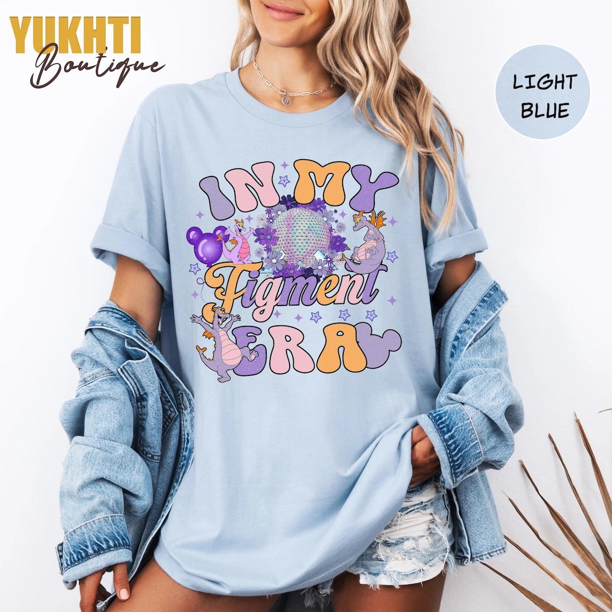 Disney Figment Epcot Shirt Nostalgic Dragon Tee for Disney Park Fans
