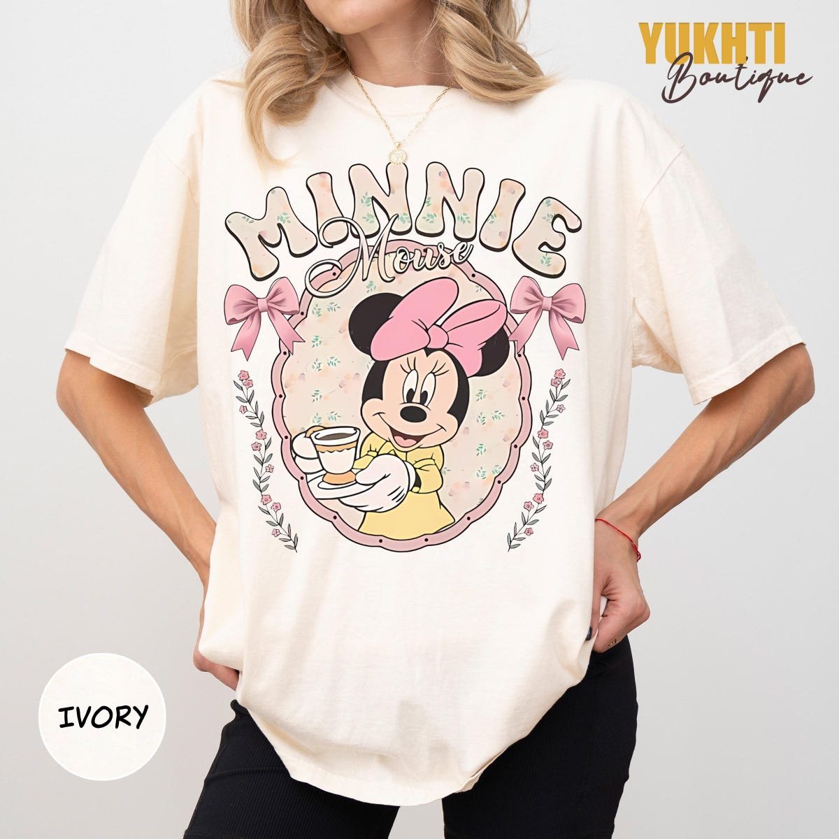 Disney Girls Shirts Coquette Bows Minnie Daisy Matching Tees