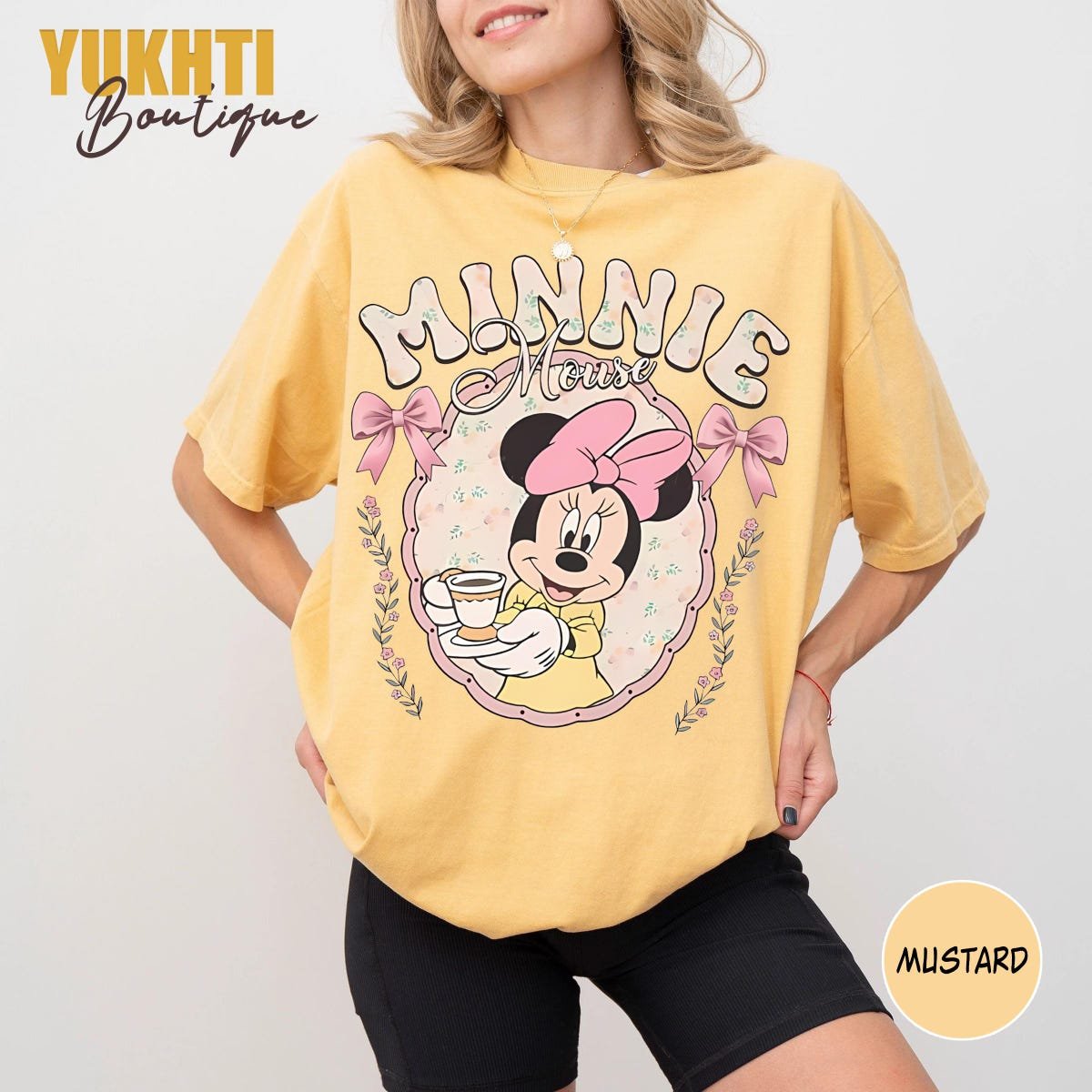 Disney Girls Shirts Coquette Bows Minnie Daisy Matching Tees
