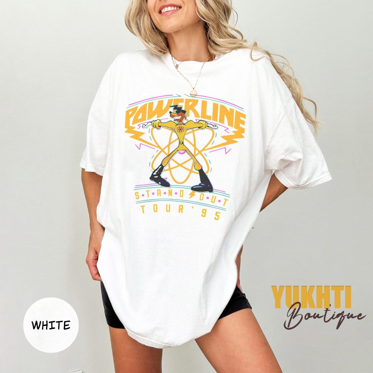 Disney Goofy Movie Powerline Tour 95 Retro Shirt