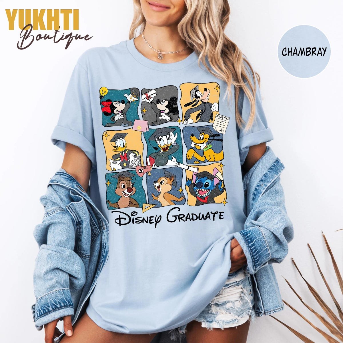Disney Graduate Shirt Class of 2025 Graduation Tee Mickey Friends