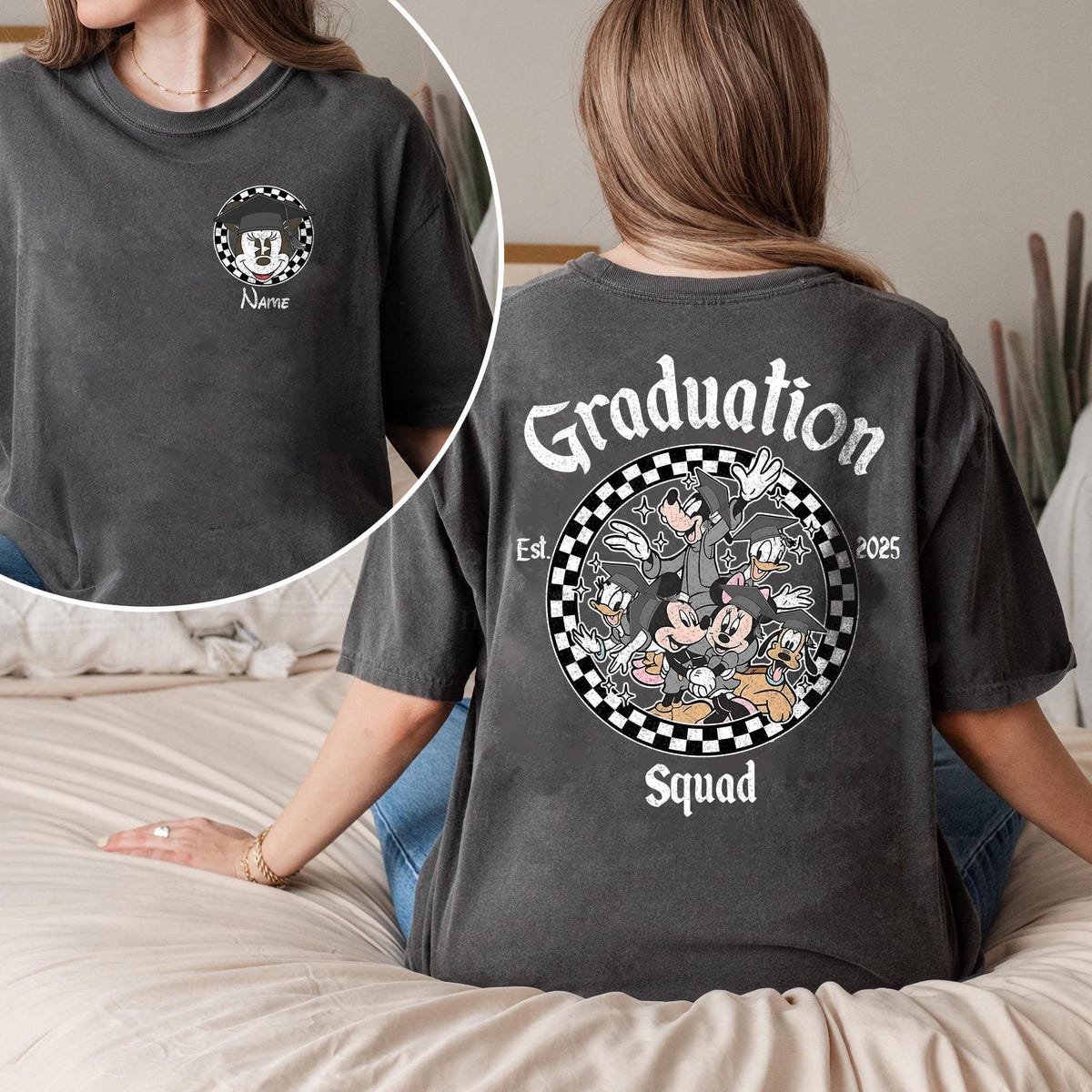 Disney Graduation Shirt 2025 Custom Senior Trip Tee Matching Family Shirts