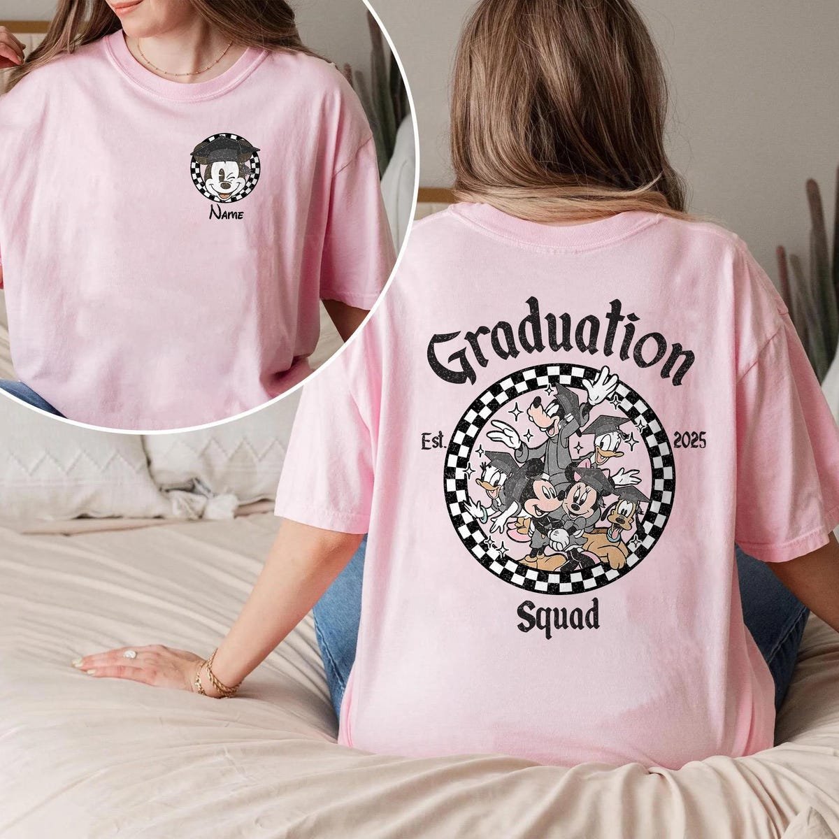 Disney Graduation Shirt 2025 Custom Senior Trip Tee Matching Family Shirts